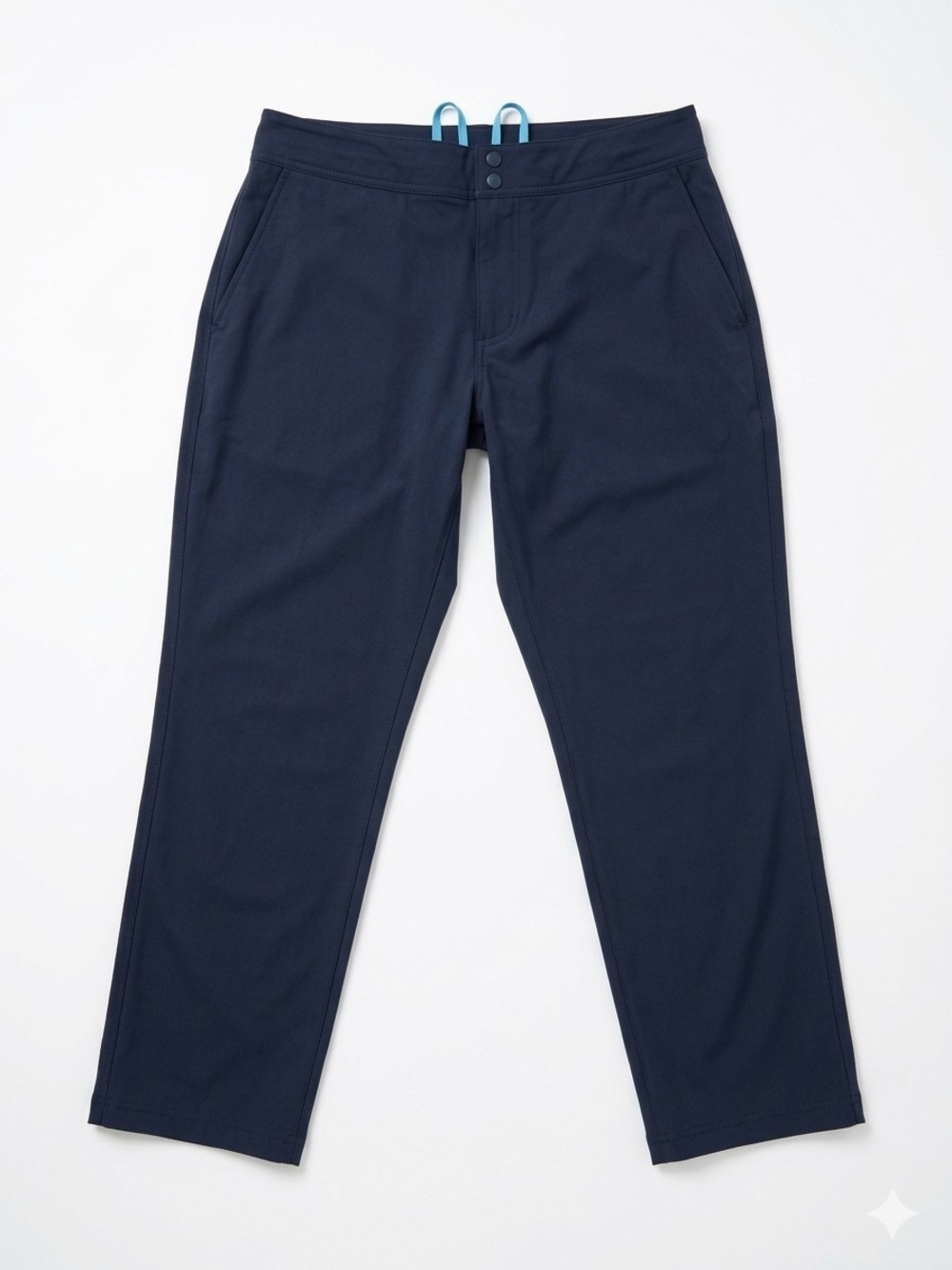 Women's Navy Straight-Leg Capris